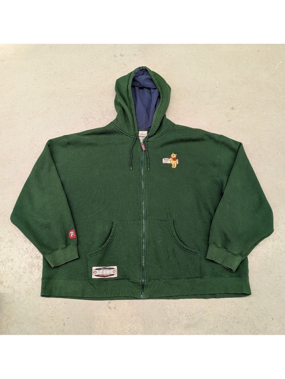 Vintage Y2K Winnie The Pooh Disney Green Oversized Hoodie